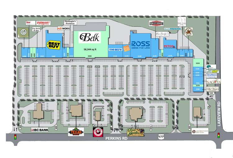 Lakeview Pointe Shopping Center - Stillwater, OK - site plan