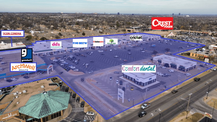 Windsor Hills Shopping Center retail property for sale Oklahoma City, OK 