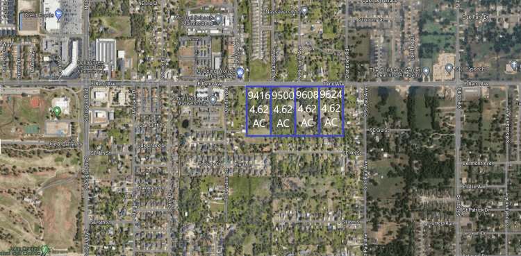 9416-9624 E Reno Ave - MWC | Dividable 18.48 Acres